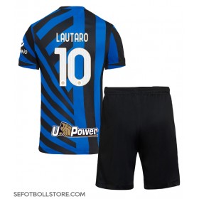 Inter Milan Lautaro Martinez #10 Replika babykläder Hemmaställ Barn 2024-25 Kortärmad (+ korta byxor)